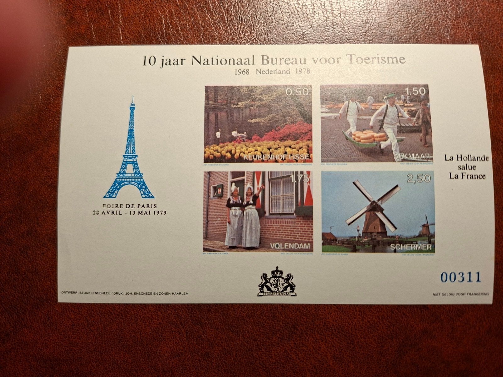 10 jaar nationaal bureau voor toerisme, Ophalen of Verzenden
