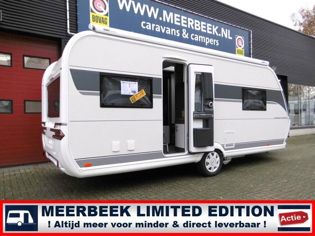 Hobby Excellent Edition 540 UFF 4779,=KORTING AIRCO+THULE+MO, Caravans en Kamperen, Rondzit, Hobby, Particulier, 6 tot 7 meter