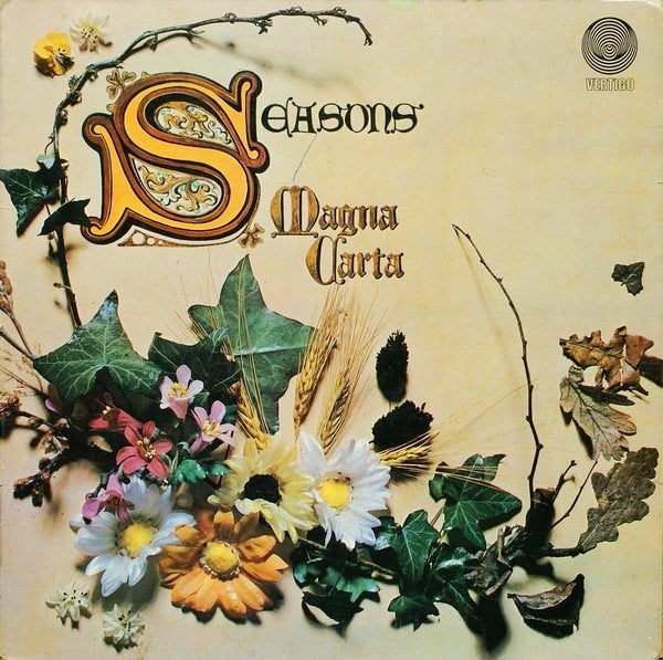 Magna Carta Seasons (LP Klaphoes 1970 Vertigo UK), LP, Gebruikt, Ophalen of Verzenden, Gatefold hoes