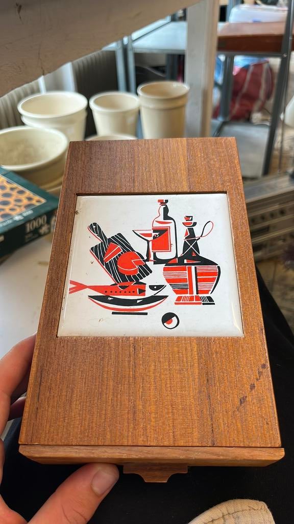 Vintage hout kaasplank, Antiek en Kunst, Ophalen of Verzenden