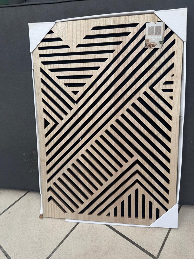 Nieuwe wanddecoratie, 53x76 cm (4 stuks beschikbaar), Huis en Inrichting, Woonaccessoires | Wanddecoraties, Ophalen, Hout, Nieuw