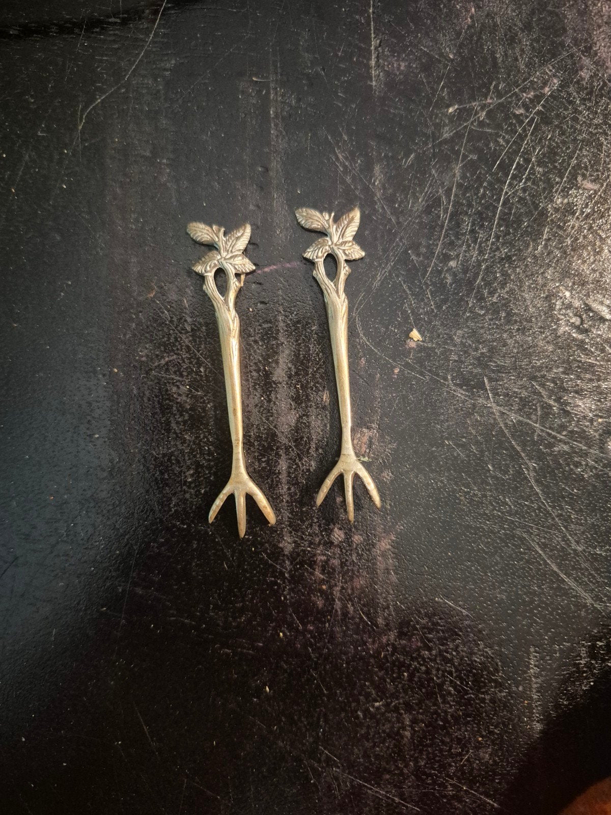 Set van 2 zilveren decoratieve vorkjes met vlindermotief, Ophalen of Verzenden
