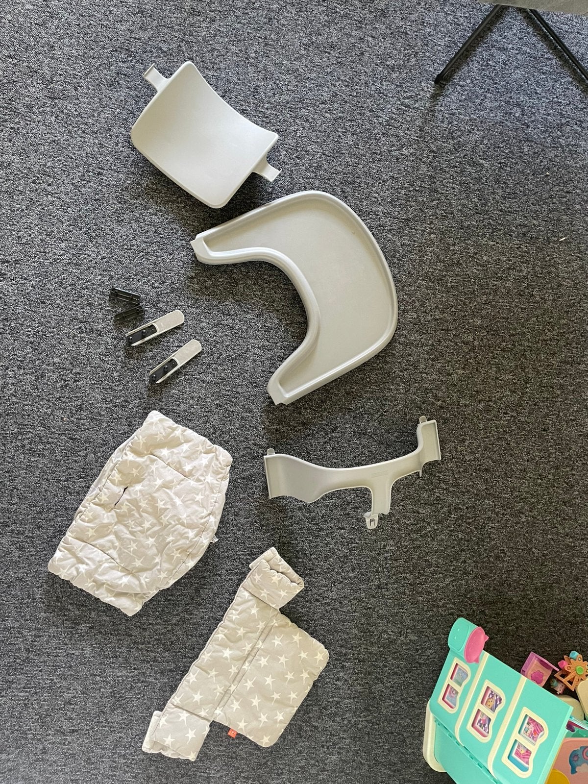 Stokke tripp trapp accessoires (lichtgrijs), Ophalen, Gebruikt, Meegroeistoel