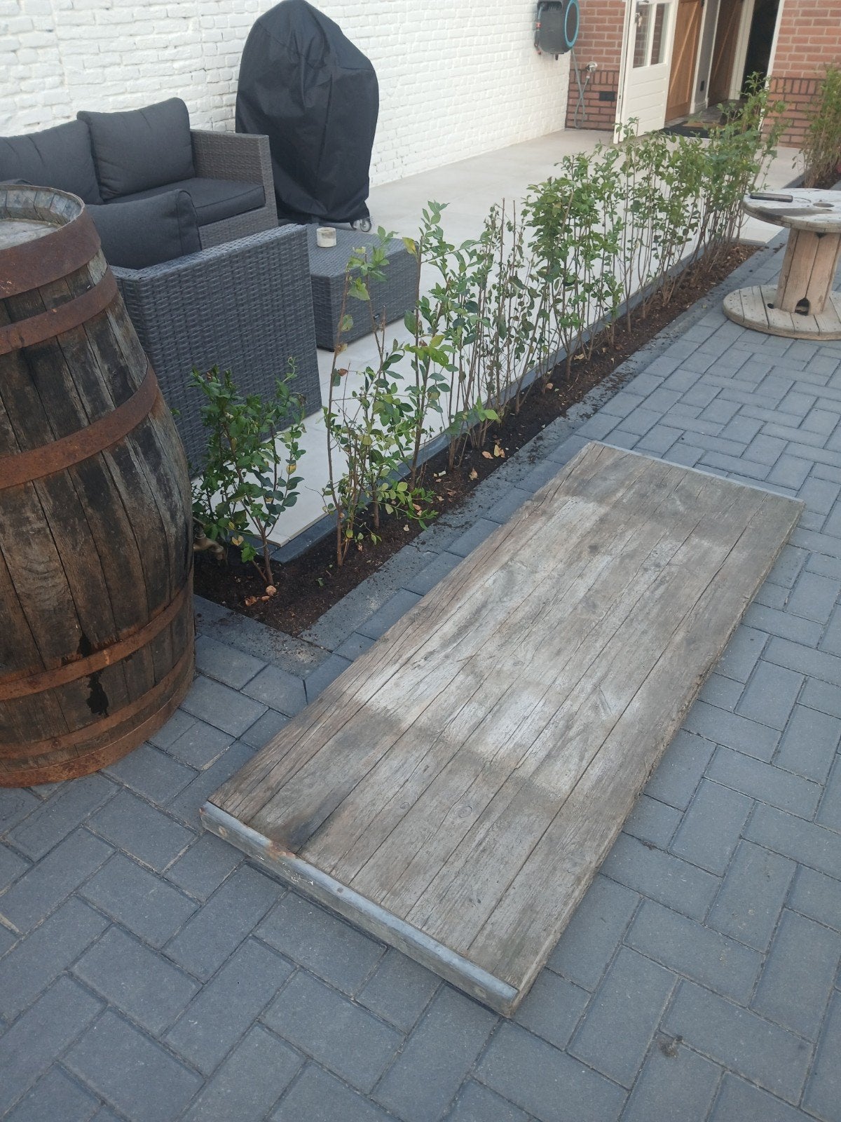 2 stuks lange gebruikte Steenschotten 175 cm x 66 cm, Ophalen, Gebruikt, Minder dan 180 cm, Overige typen