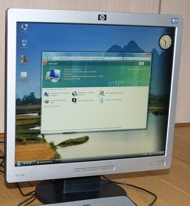 HP L1706 - Monitor (17 inch), Computers en Software, Monitoren, Ophalen, Hp, Gebruikt, Kantelbaar