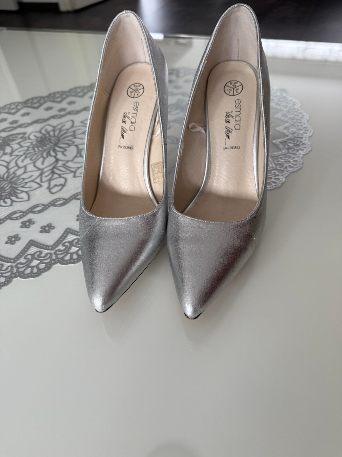 Esmara Dames Pumps Zilver Kleur, Ophalen, Zo goed als nieuw, Overige kleuren
