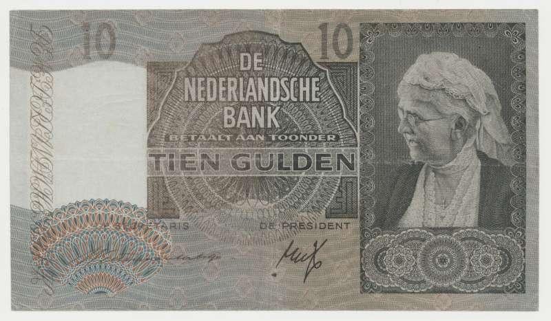 Nederland 10 Gulden 1940 I Emma, Ophalen of Verzenden, 10 gulden, Los biljet