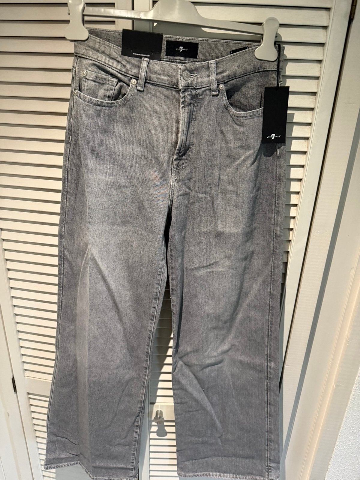 Nieuwe 7 For all Mankind Lotta W29, Kleding | Dames, Spijkerbroeken en Jeans, Verzenden, Nieuw, Grijs, W28 - W29 (confectie 36)