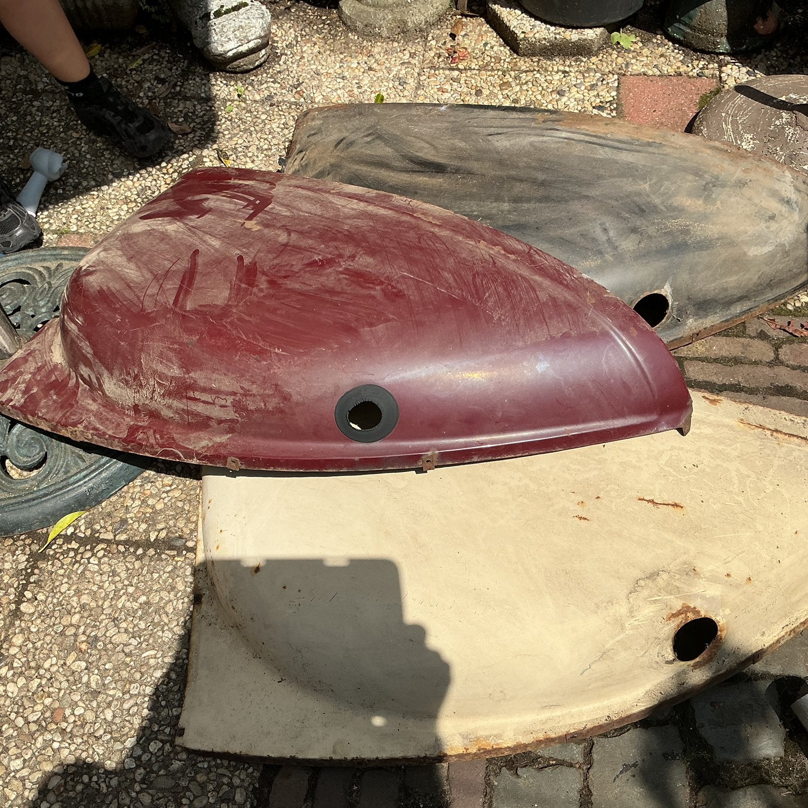 2CV achterspatborden 7 stuks / €25/st, Ophalen