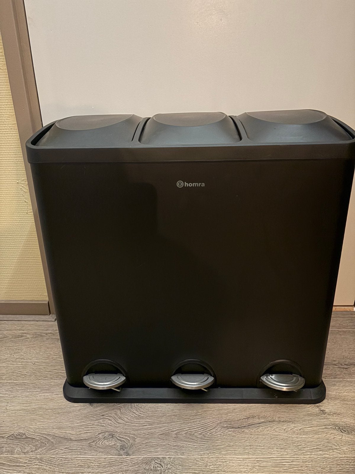 Homra prullenbak 60 liter, Ophalen, 50 – 75, Kunststof, Met pedaal