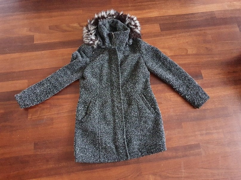 Mooie, lekker warme winterjas  Maat L  , Ophalen of Verzenden, Zo goed als nieuw, Maat 38/40 (M), Blauw