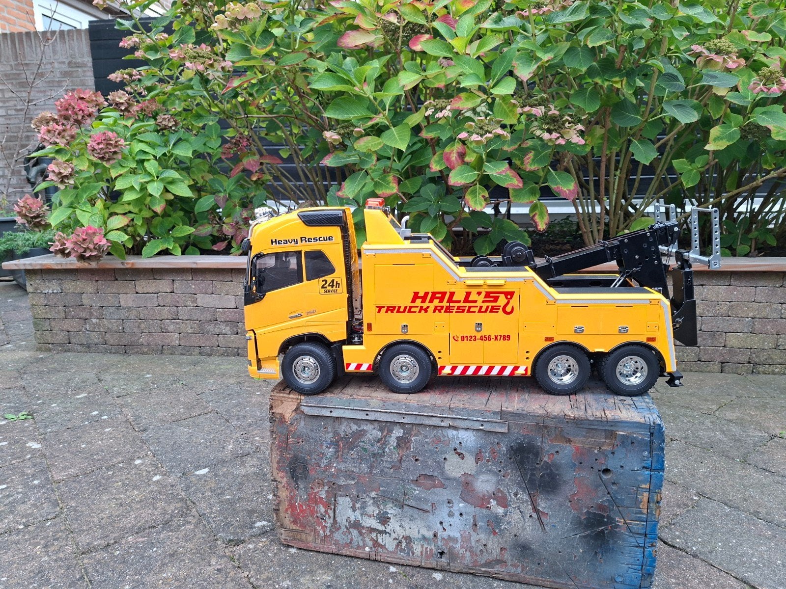tamiya bergingswagen, Hobby en Vrije tijd, Ophalen, Groter dan 1:32, Zo goed als nieuw, Truck