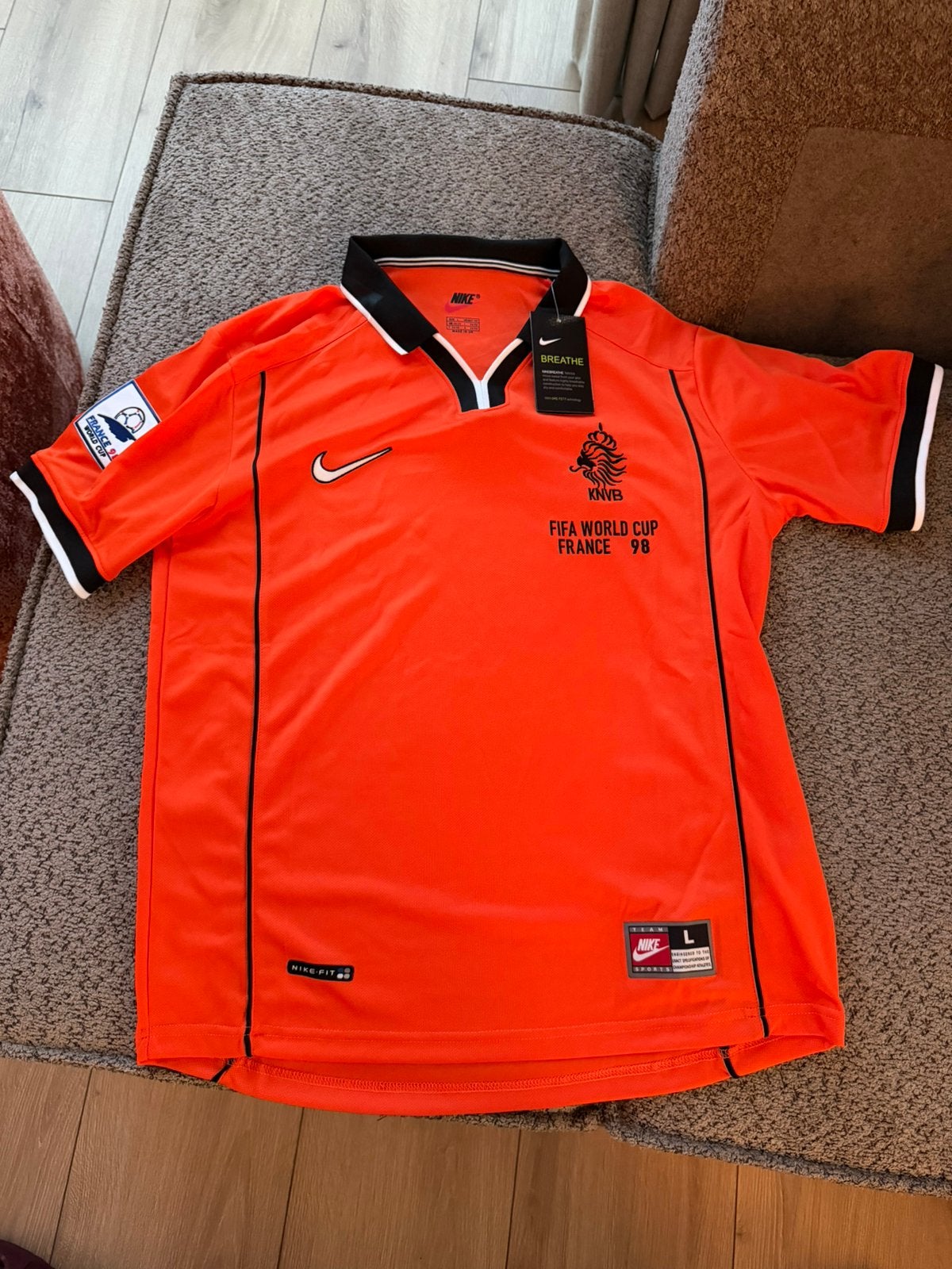 WK 1998 M/L voetbalshirt Nederlands elftal, Maat L, Ophalen of Verzenden, Zo goed als nieuw, Shirt