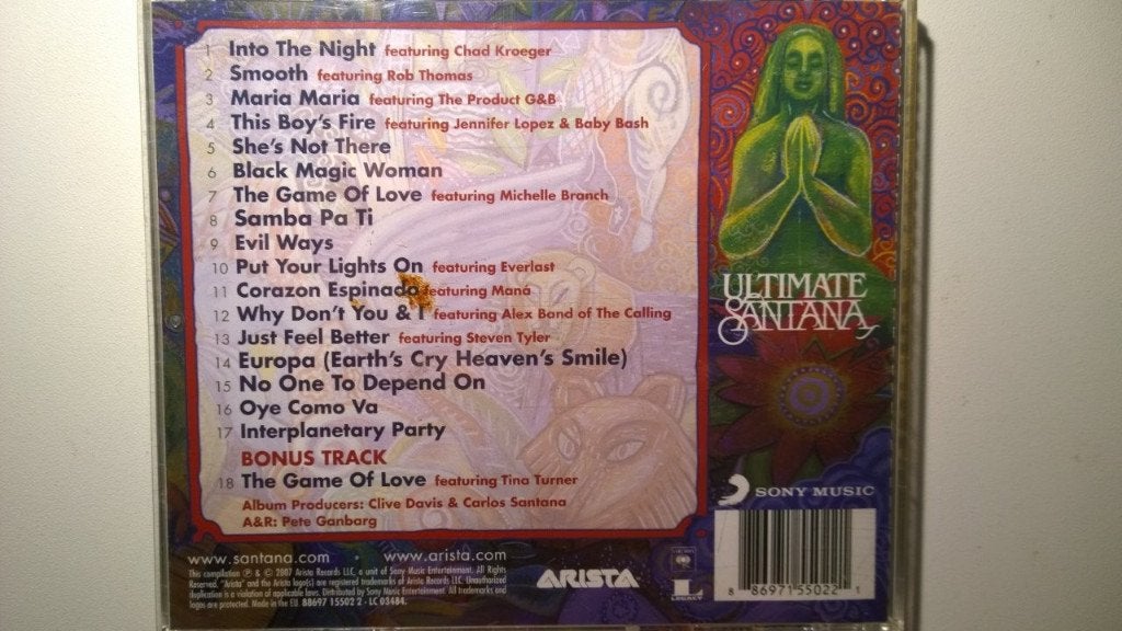 Santana - Ultimate Santana, Ophalen of Verzenden, Zo goed als nieuw, Poprock, Album