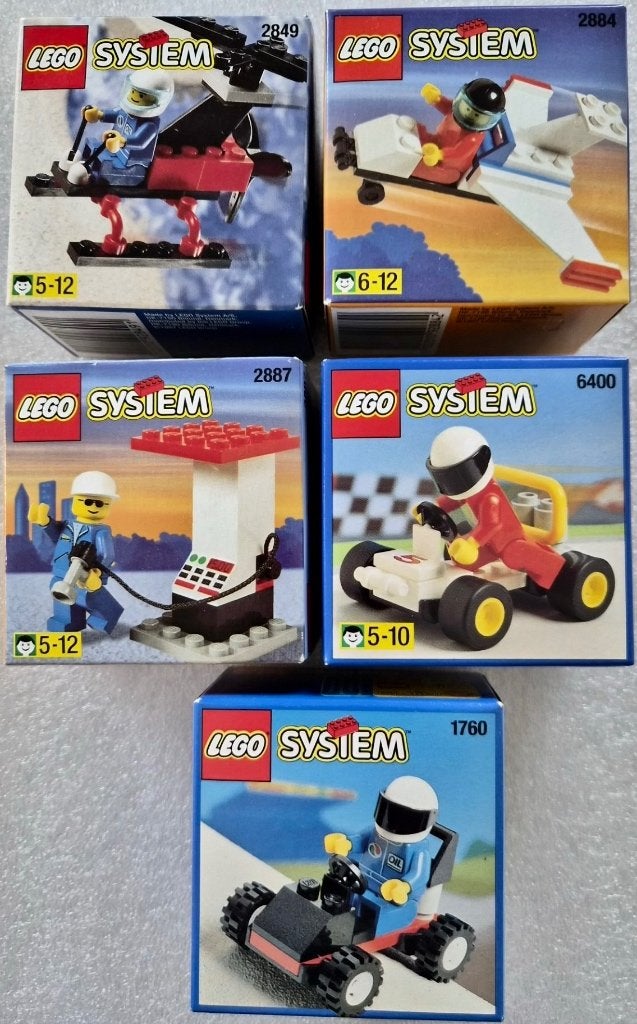 Lego System 1760, 2849, 2884, 2887 en 6400 - Nieuw!, Lego, Nieuw, Ophalen of Verzenden, Complete set