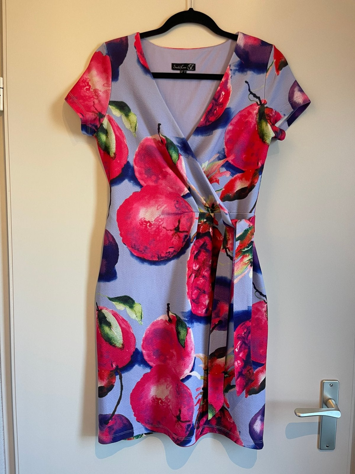 Smashed Lemon zomerse overslag jurk maat S / 36, Kleding | Dames, Jurken, Paars, Ophalen of Verzenden, Zo goed als nieuw, Knielengte