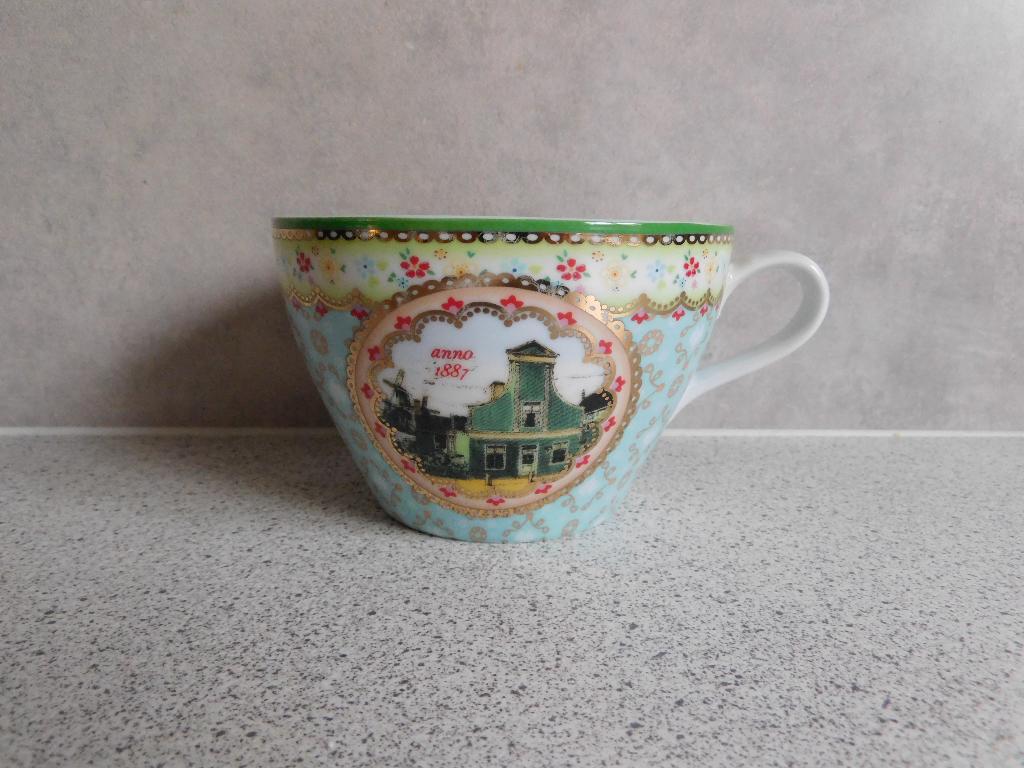 Kom 12 cm. Blauw Goud randje Albert Heijn, Ophalen of Verzenden, Zo goed als nieuw, Kom(men), Overige stijlen