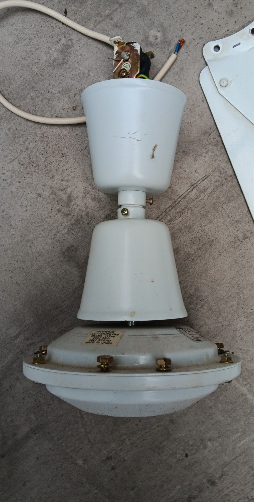 Frameway Plafondventilator met afstandsbediening, Ophalen, Ventilator met afstandsbediening, Gebruikt, Plafondventilator