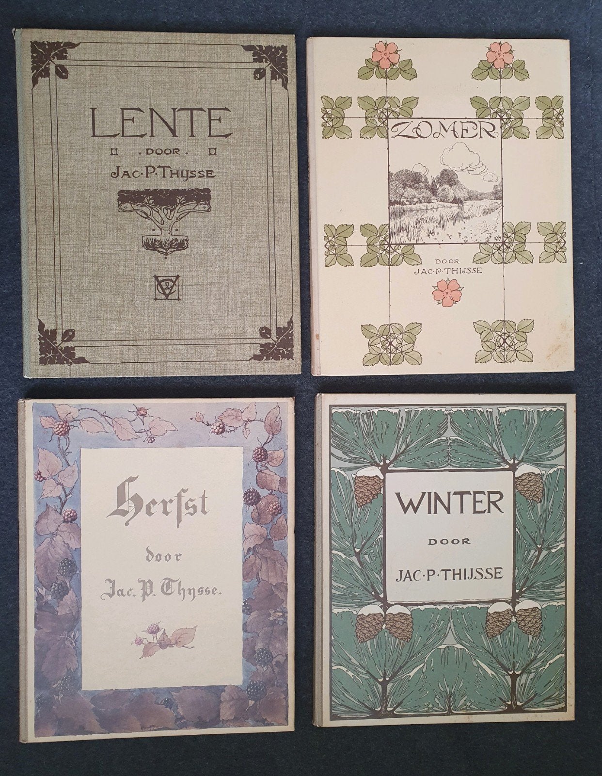 Seizoensboeken van Jac. P. Thijsse, Ophalen of Verzenden, Gelezen, Jac. P. Thijsse, Plaatjesalbum