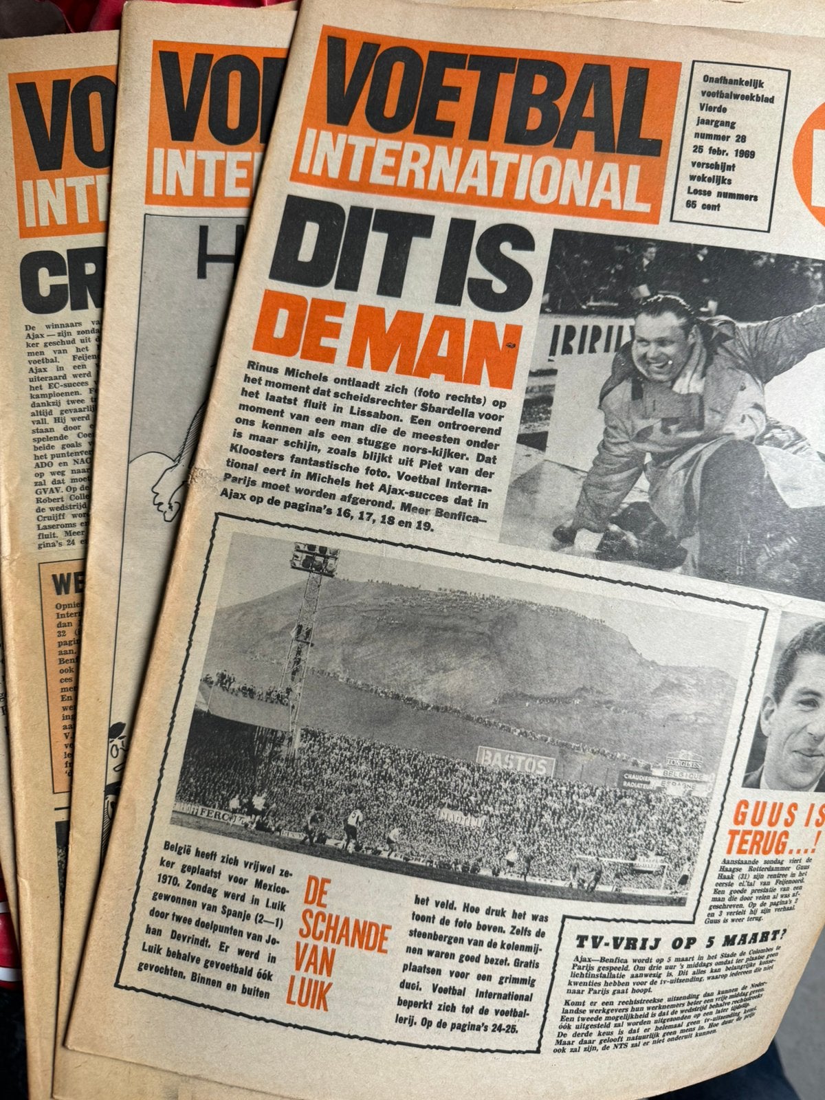 Honderden Voetbal International magazines, alles in 1 koop, Ophalen, Gebruikt, Boek of Tijdschrift