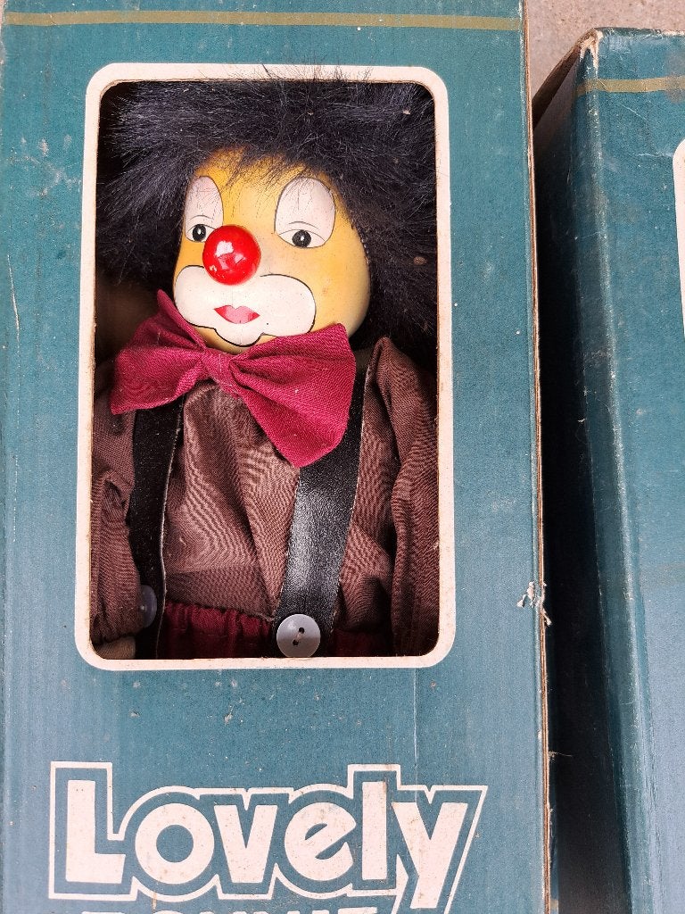 2 clowns, Verzamelen, Poppen, Ophalen of Verzenden, Nieuw, Pop