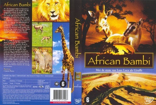 African Bambi Disney DVD Nieuw in Seal, Europees, Verzenden, Overige typen, Vanaf 6 jaar