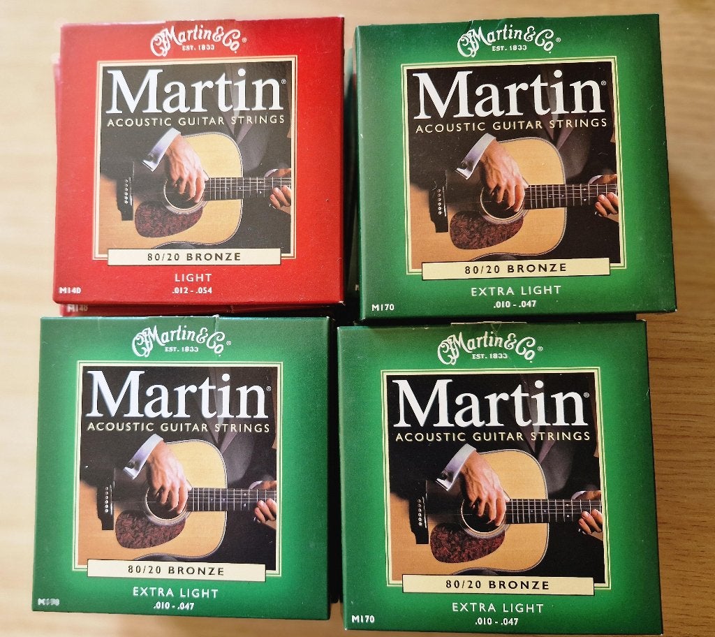 Martin .010 en .012 setjes snaren nieuw, Ophalen of Verzenden, Nieuw, Akoestische gitaar