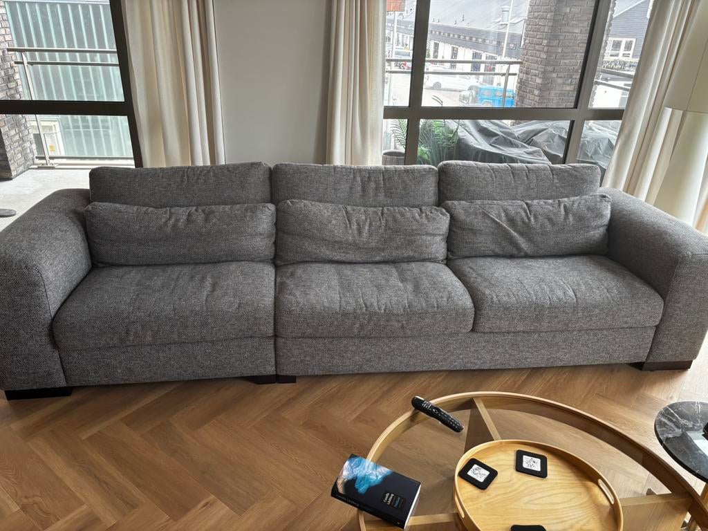 Loungebank, Huis en Inrichting, Banken | Complete zithoeken, Zo goed als nieuw, Stof, Ophalen