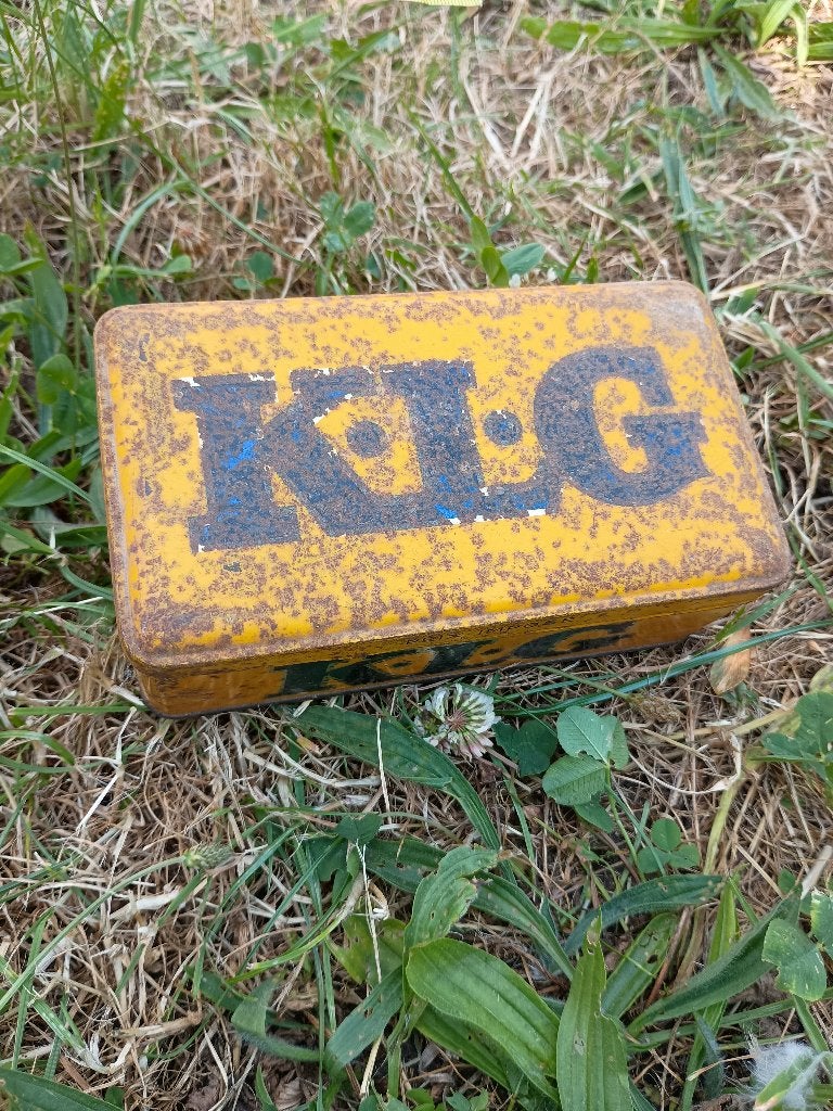 KLG blik bougie blik, Ophalen of Verzenden, Gebruikt, Overige, Overige merken