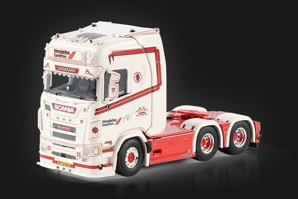 dinsdag leverbaar wsi 01-4860 vendelbo spedition scania, Hobby en Vrije tijd, Ophalen of Verzenden, Nieuw, Bus of Vrachtwagen