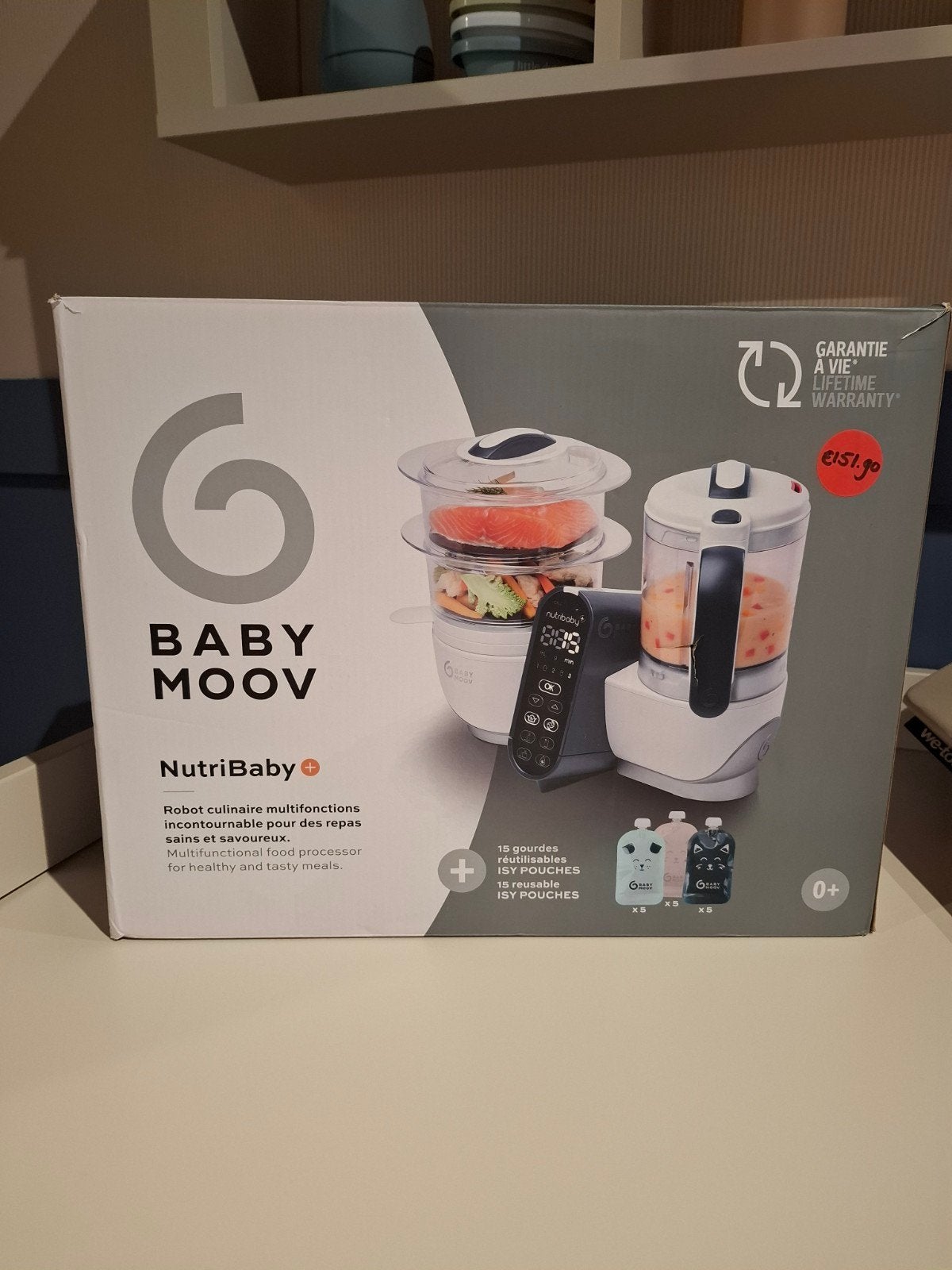 Babymoov Nutribaby+ White, Ophalen, Nieuw, Babyvoedingmaker