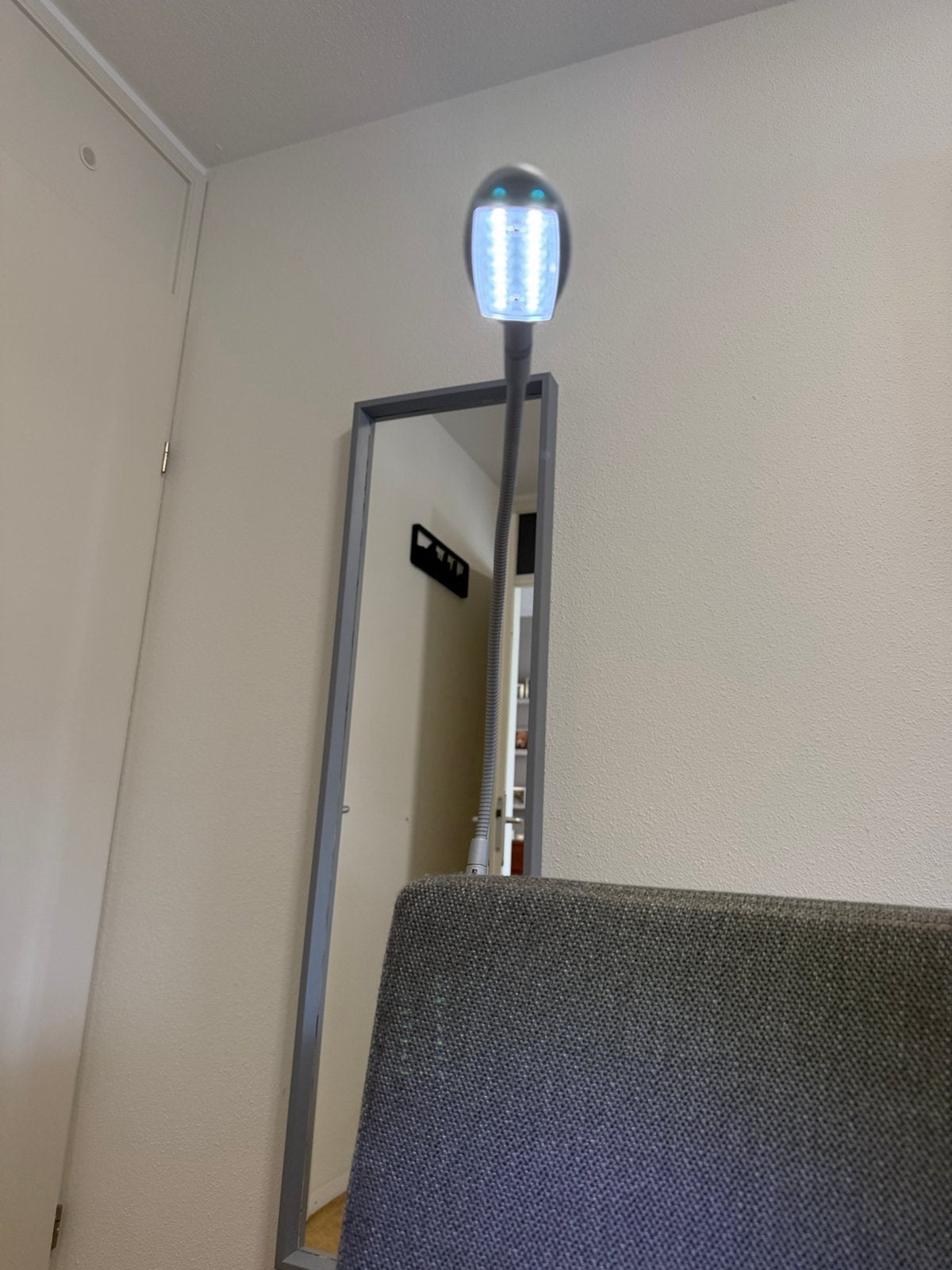 Set van 2 flexibele LED leeslampjes met adapter, Metaal, Overige merken, Overige fittingen, Ophalen of Verzenden