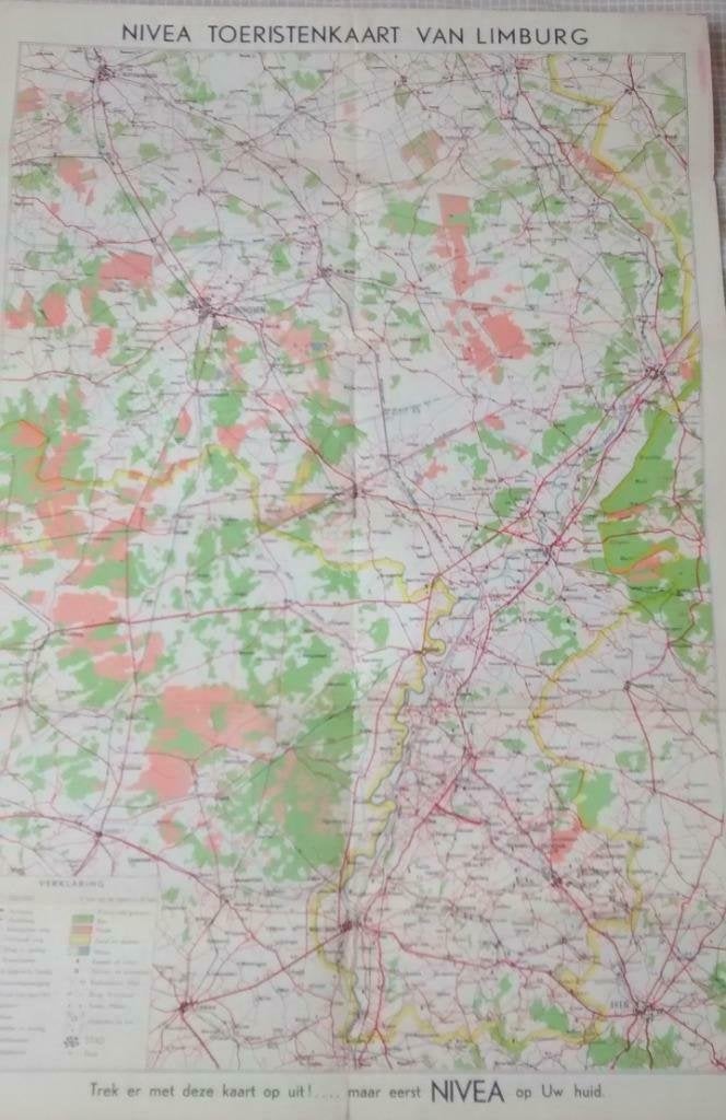51 / Limburg Nivea Toeristenkaart 1950, Ophalen of Verzenden