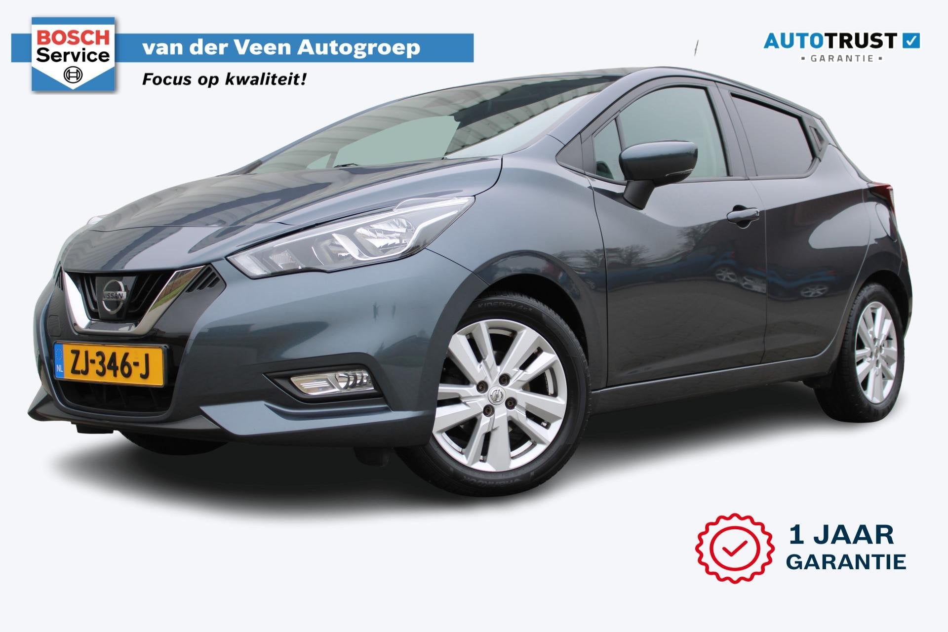 Nissan Micra 0.9 IG-T N-Connecta | Incl. 12 maanden garantie, Auto's, Voorwielaandrijving, 898 cc, Stof, Gebruikt