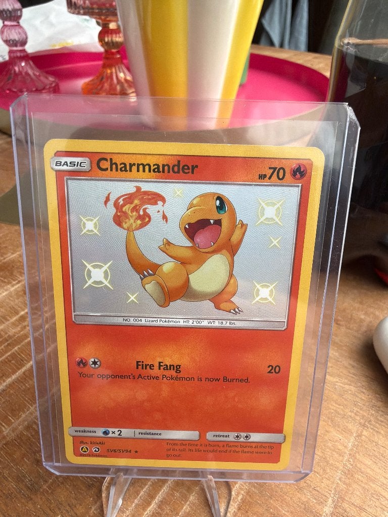Charmander – Shiny Vault – Hidden Fates, Ophalen of Verzenden, Zo goed als nieuw, Losse kaart