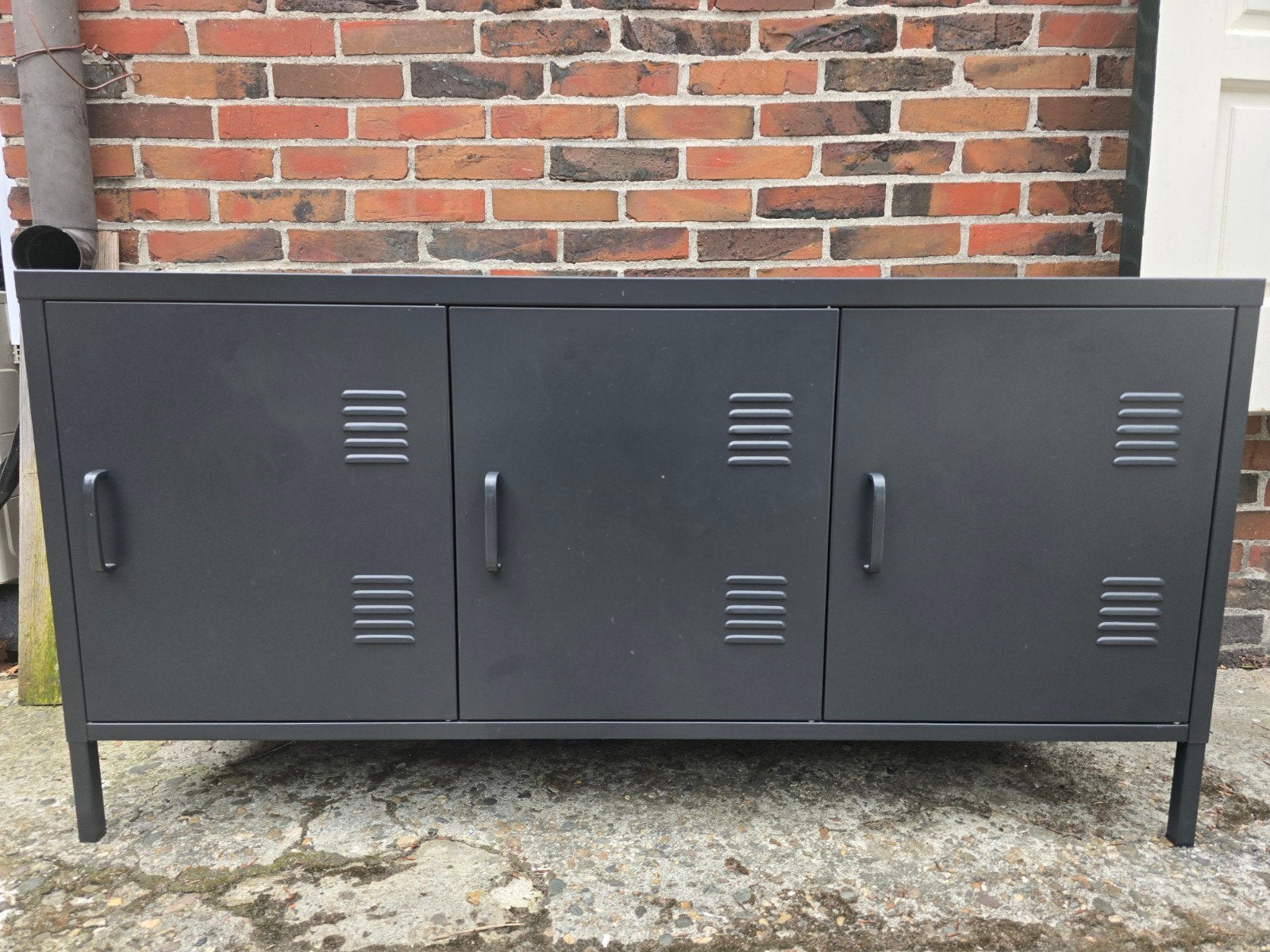 Zwart metalen kastje, Huis en Inrichting, Ophalen, Gebruikt