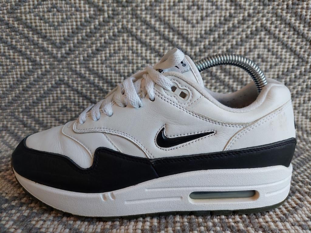 Nike Air Max 1 Jewel White Black 39, Overige kleuren, Nike, Ophalen of Verzenden, Sneakers of Gympen