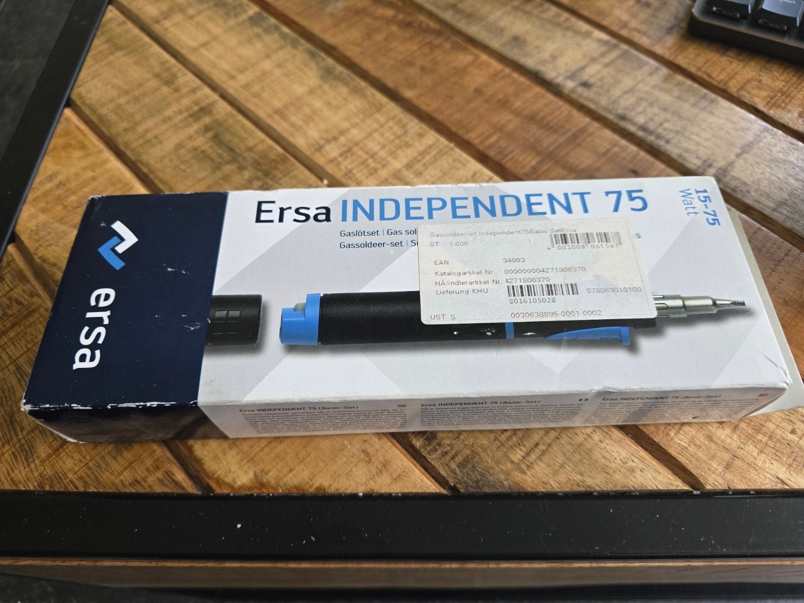 Ersa Independent 75 Gas Soldeerbout Set - Nieuwstaat, Ophalen of Verzenden, Nieuw, Minder dan 150 ampère, Overige typen