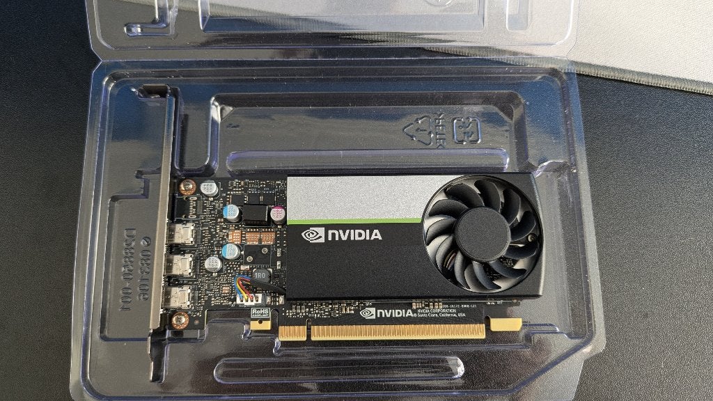 Nvidia T400 4GB, PCI-Express 3, GDDR6, Ophalen of Verzenden, Zo goed als nieuw
