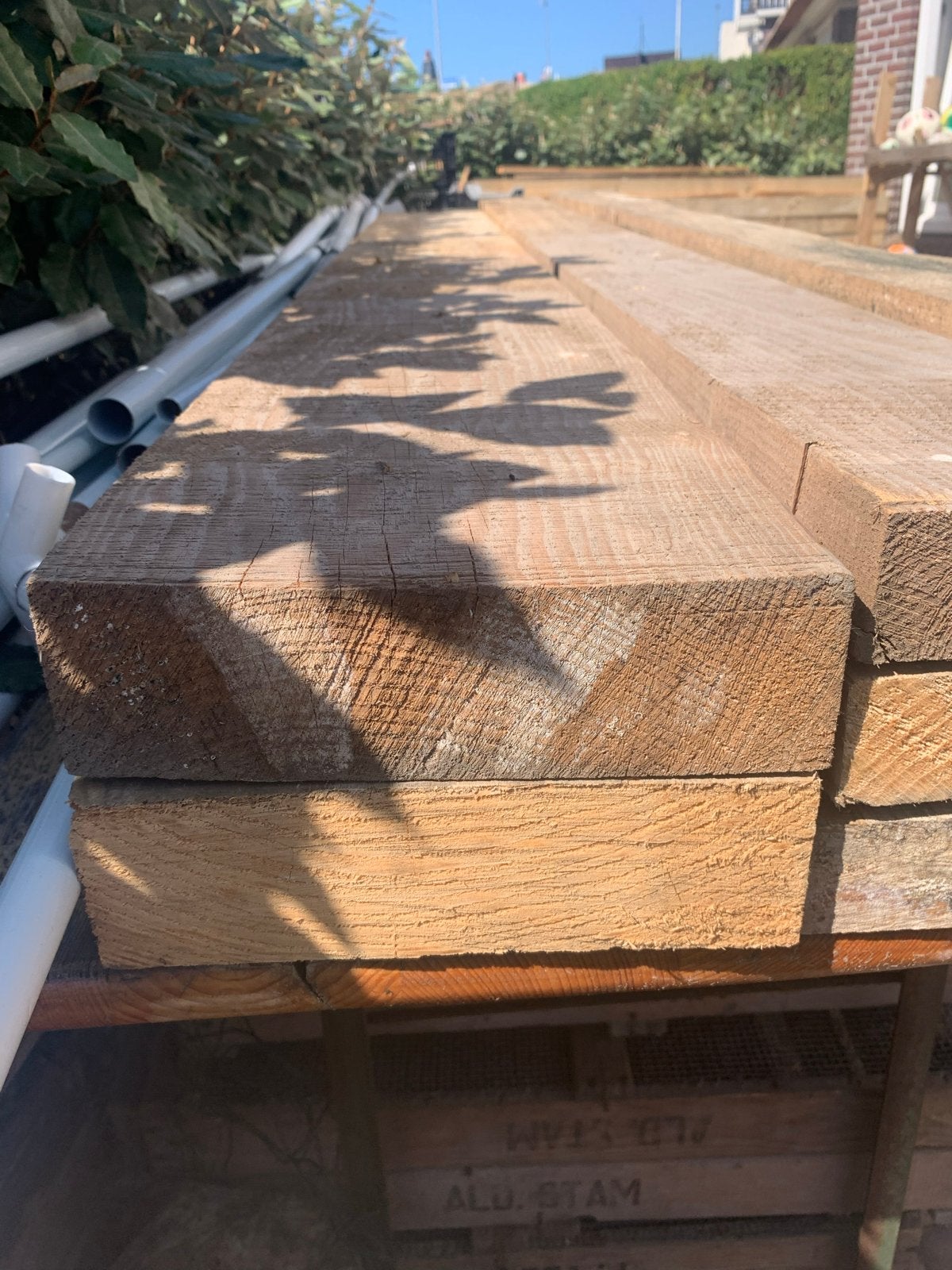 Eikenhout planken  en balken Diverse afmetingen, Doe-het-zelf en Verbouw, Hout en Planken, Gebruikt, Eiken, Ophalen of Verzenden