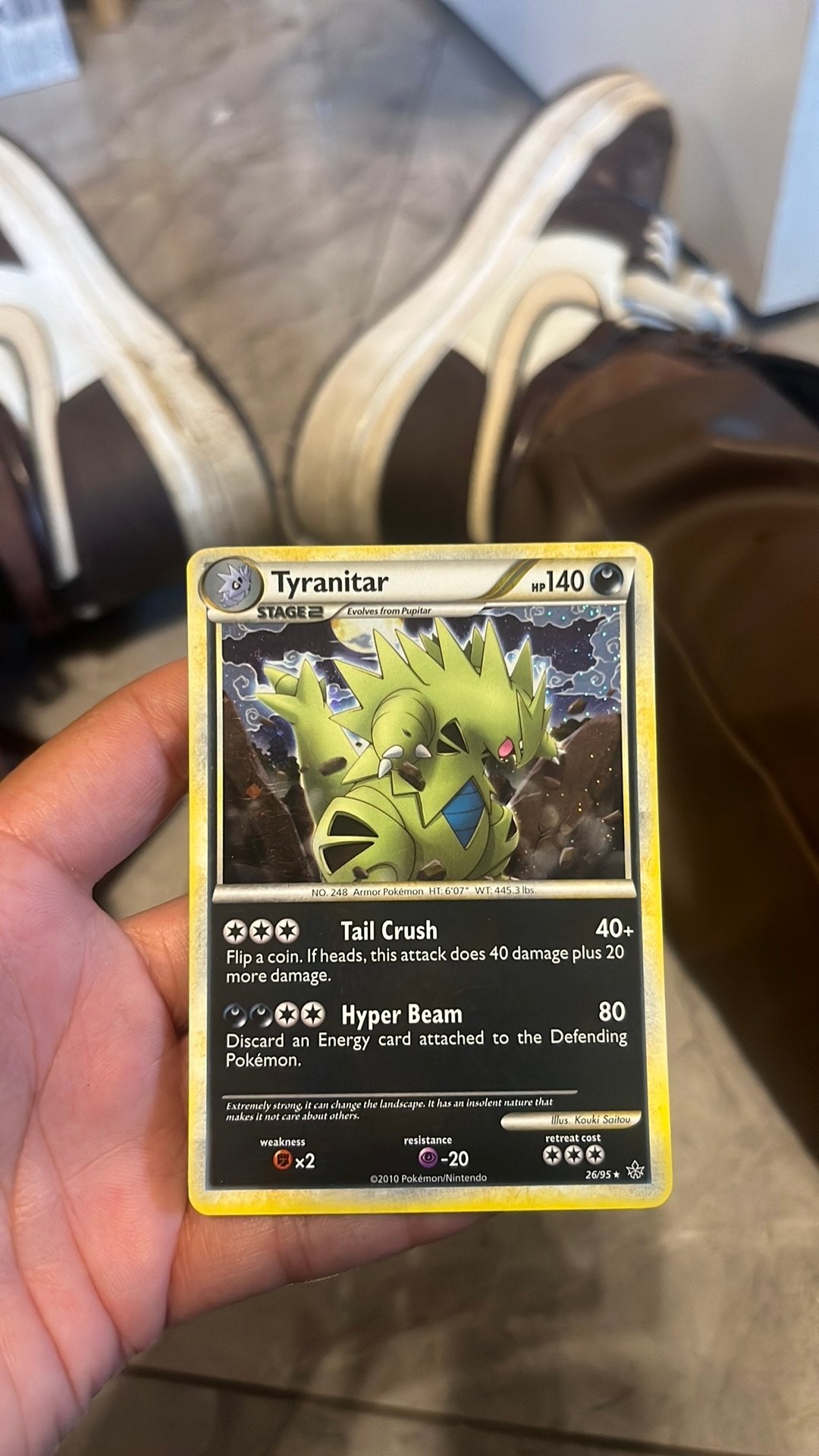 Tyranitar 26/95 Holo – HS Unleashed 2010 Pokémon, Verzenden, Zo goed als nieuw