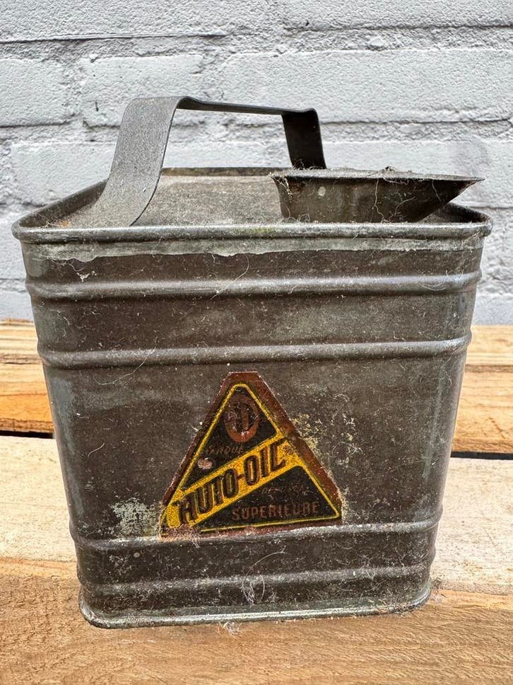 Vintage Auto-Oil Oliekan olie blik, Verzamelen, Merken en Reclamevoorwerpen, Gebruikt, ., ., .