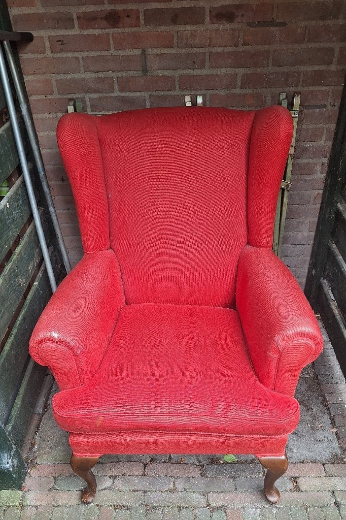 Gratis af te halen oorfauteuil, Gebruikt, Gezellig en comfortabel, Minder dan 75 cm, Ophalen of Verzenden