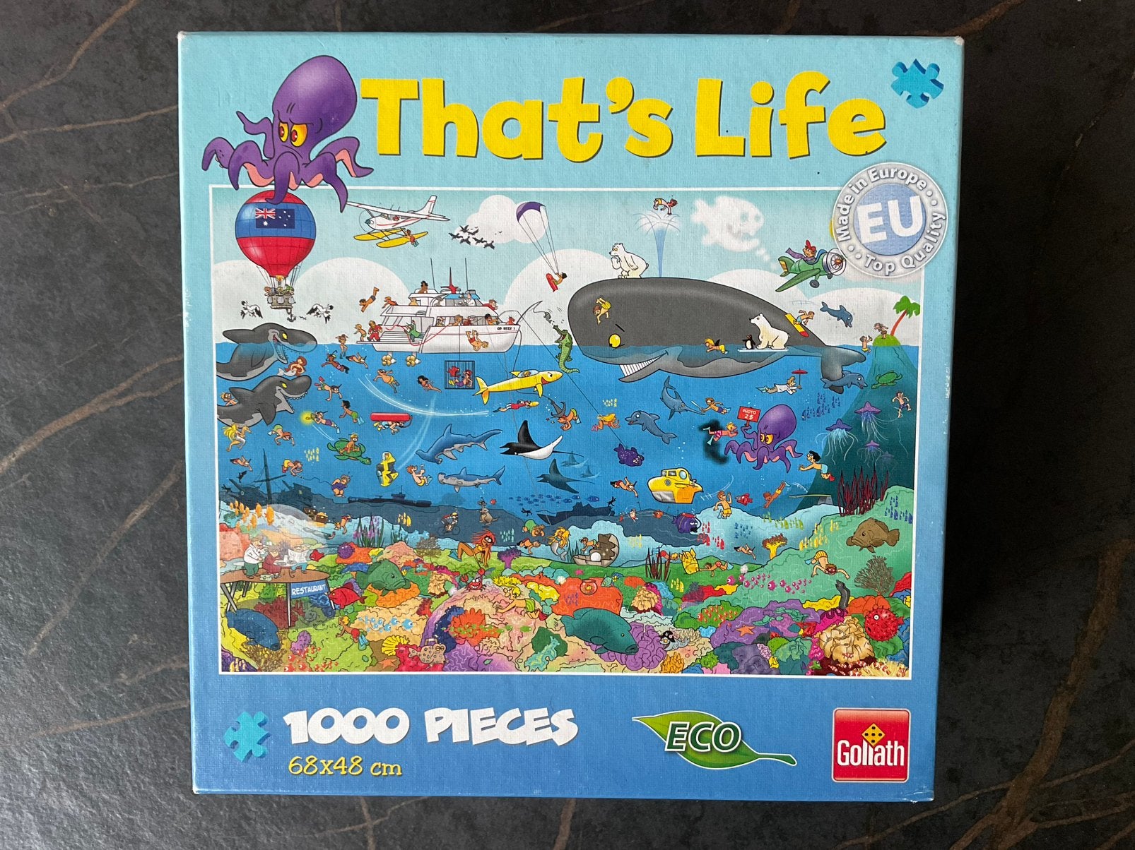 THAT’S LIFE PUZZEL - GOLIATH - 71344 BARRIÈRE RIF, Hobby en Vrije tijd, Ophalen, 500 t/m 1500 stukjes, Gebruikt, Legpuzzel