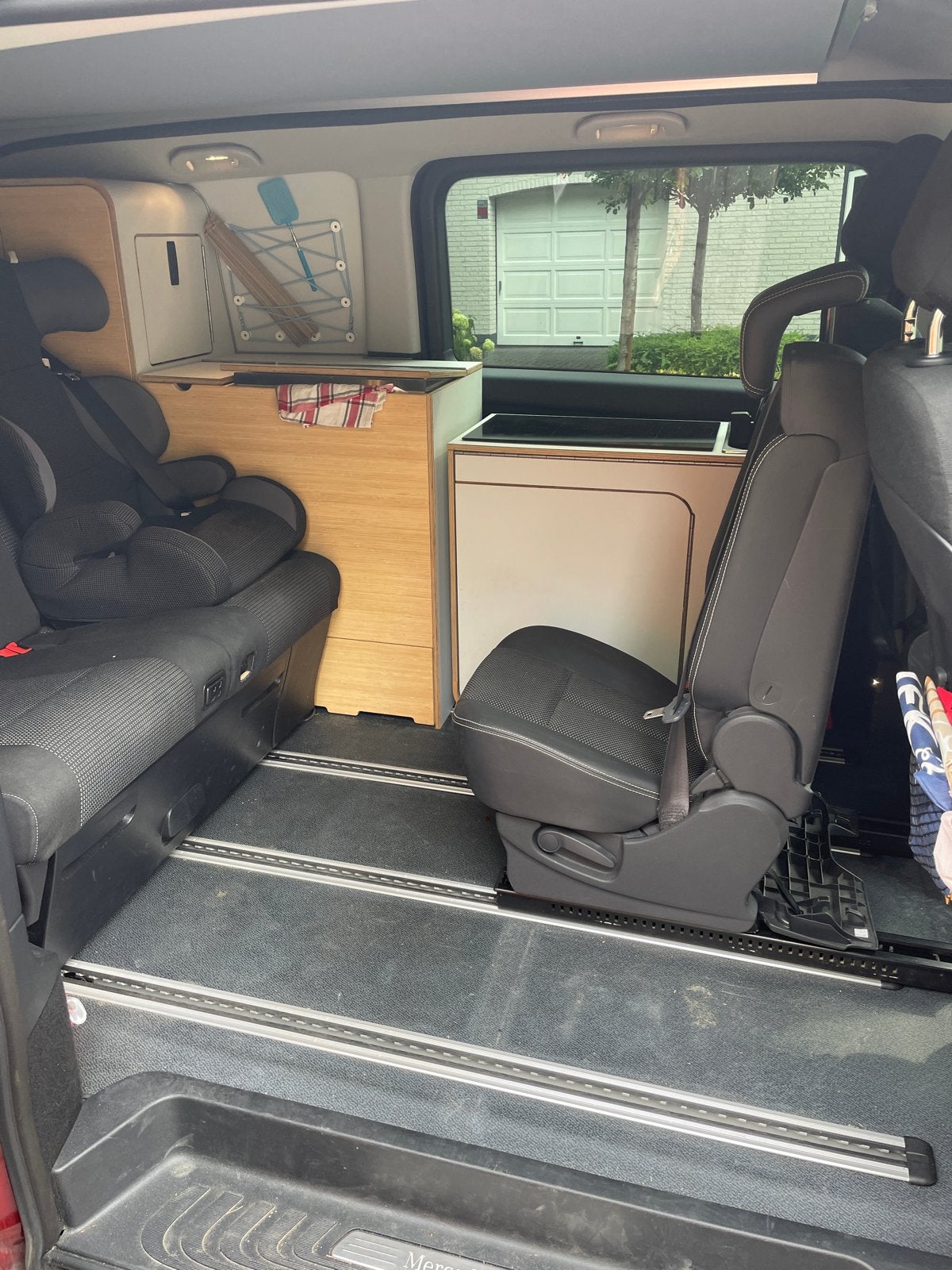 Renault Espace stoel met of zinder rails gris deels leer, Ophalen, Gebruikt, Renault