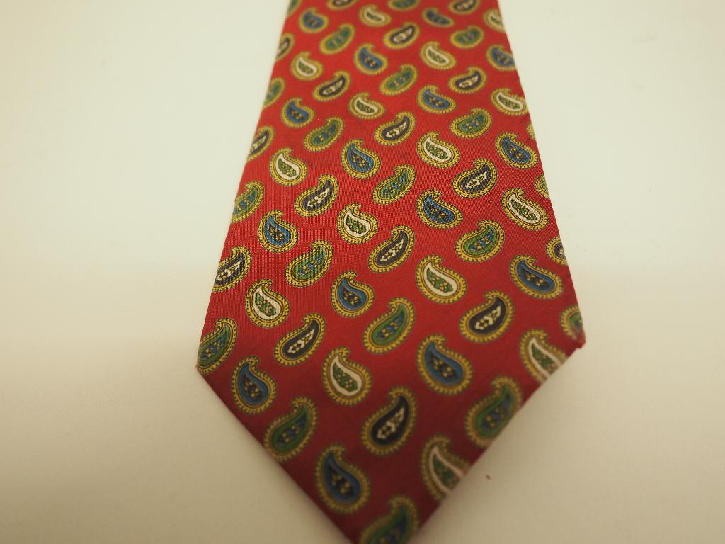 Vintage zijden stropdas Jim Thompson met Paisley motief, Ophalen of Verzenden, Zo goed als nieuw, Met patroon, Jim Thompson