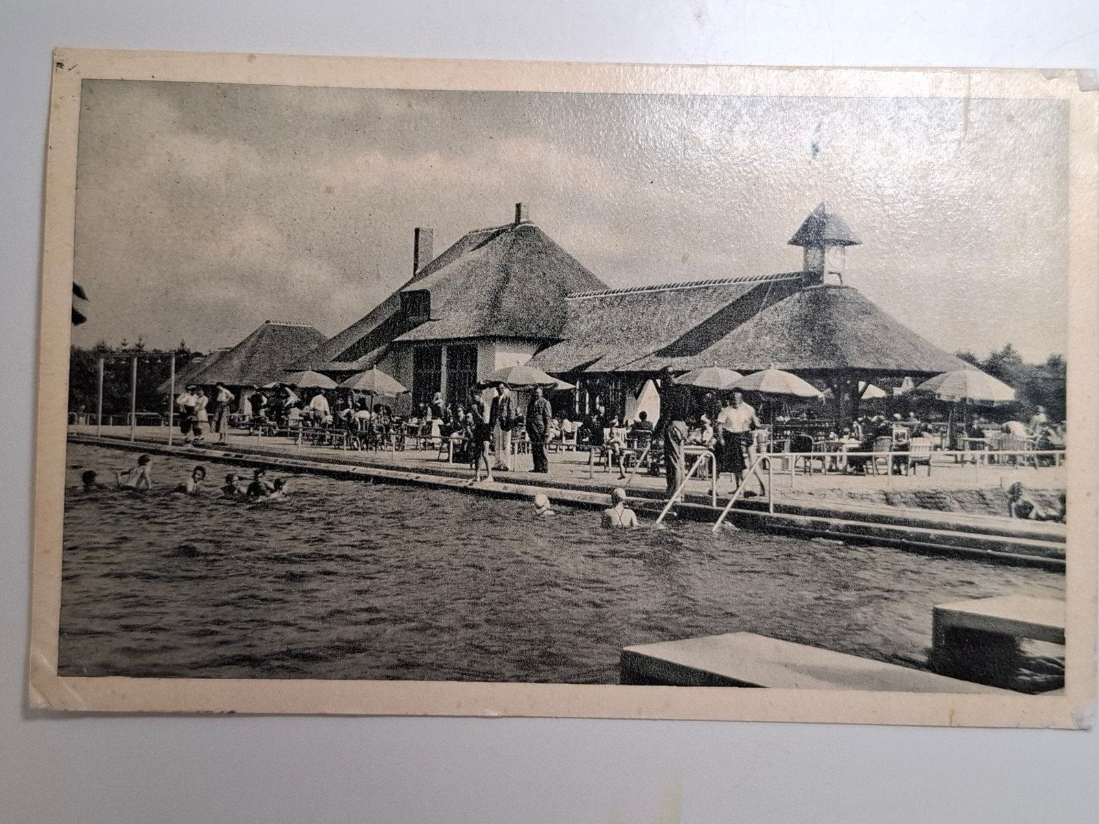 Putten, Bosbad Klein Zwitserland. 1954., Ophalen of Verzenden, 1940 tot 1960, Gelopen, Gelderland