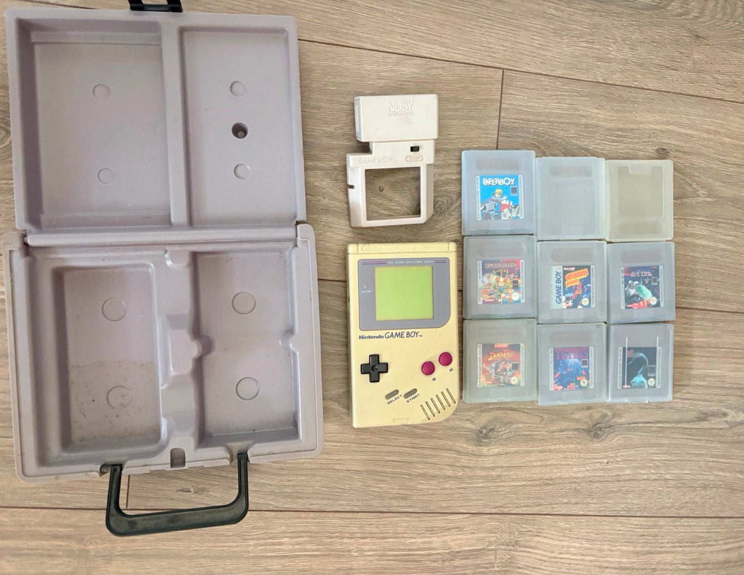 Gameboy + koffer + 8 spelletjes, Spelcomputers en Games, Verzenden, Zo goed als nieuw, Overige modellen