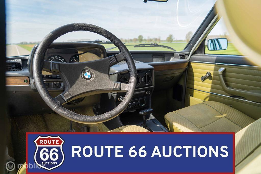 BMW 520 | 1978 | Route 66 Auctions, Auto's, Oldtimers, Overige carrosserieën, Zwart, Bedrijf, Handgeschakeld