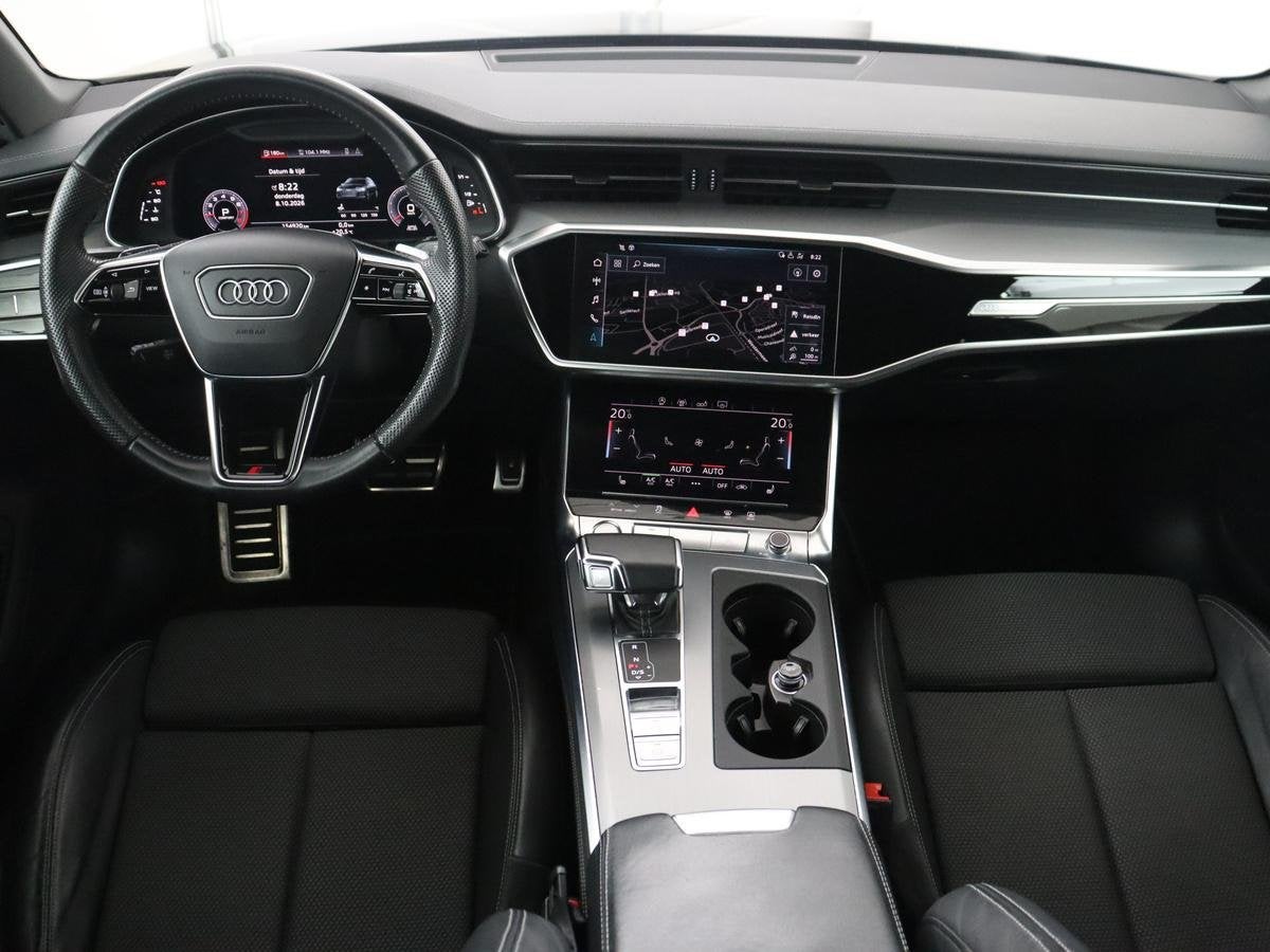 Audi A6 Avant 45 TFSI Sport 3x S line edition | Panoramadak, Stof, Gebruikt, 4 cilinders, Zwart